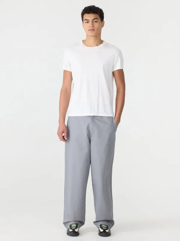 Cotton Twill Straight Leg Pant made by Bassike