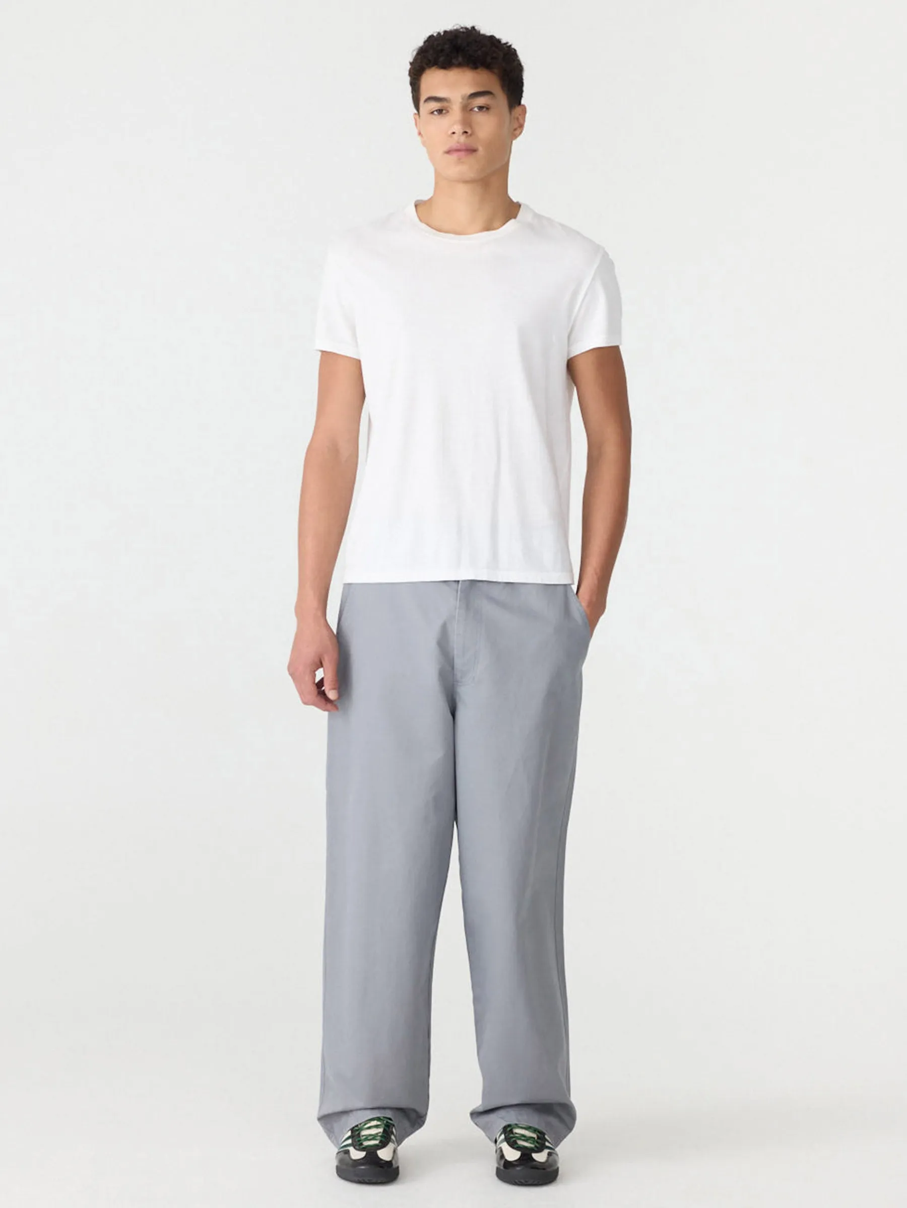 Cotton Twill Straight Leg Pant sold by Bassike