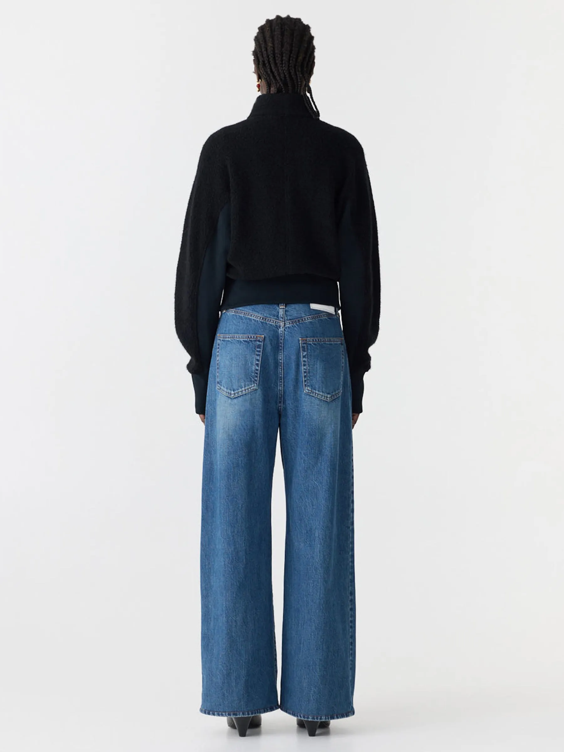 Pleat Front Wide Leg Jean sold by Bassike product image thumbnail 5