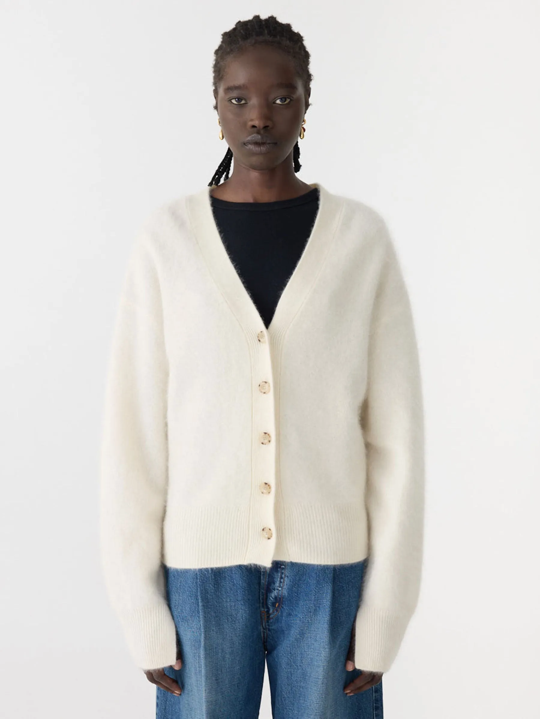Superfine Merino Cardigan sold by Bassike product image thumbnail 2
