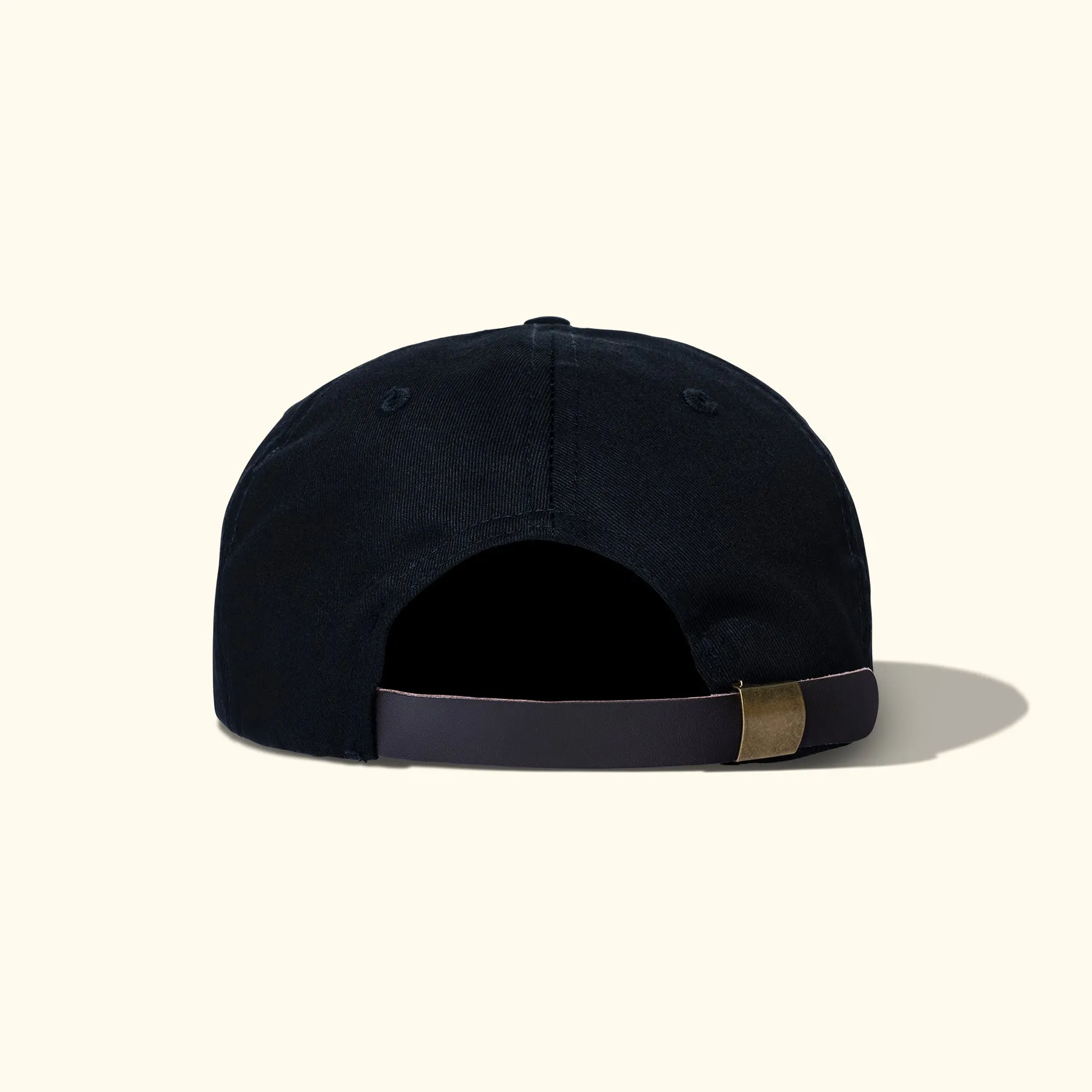 Leather Patch 5 Panel Hat Black sold by GOLF le FLEUR* product image thumbnail 3