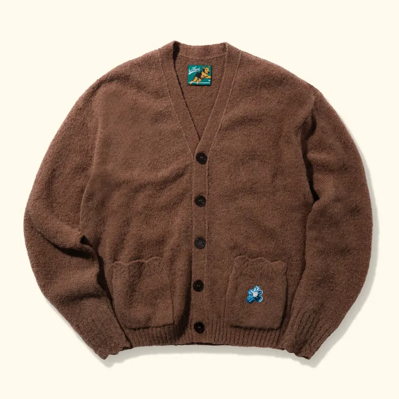 Sequined Cardigan Brown sold by GOLF le FLEUR*