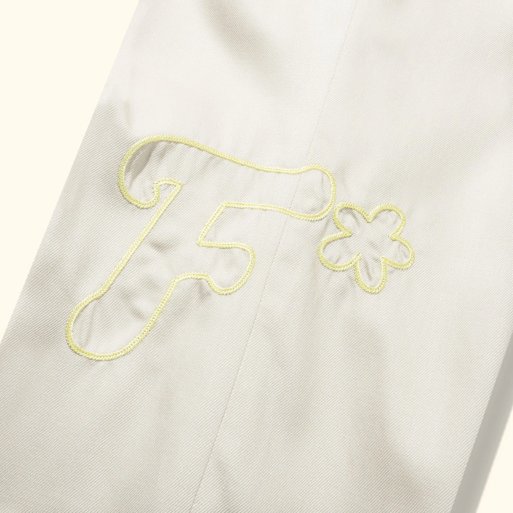 Chainstitch Trousers Cream sold by GOLF le FLEUR* product image thumbnail 4