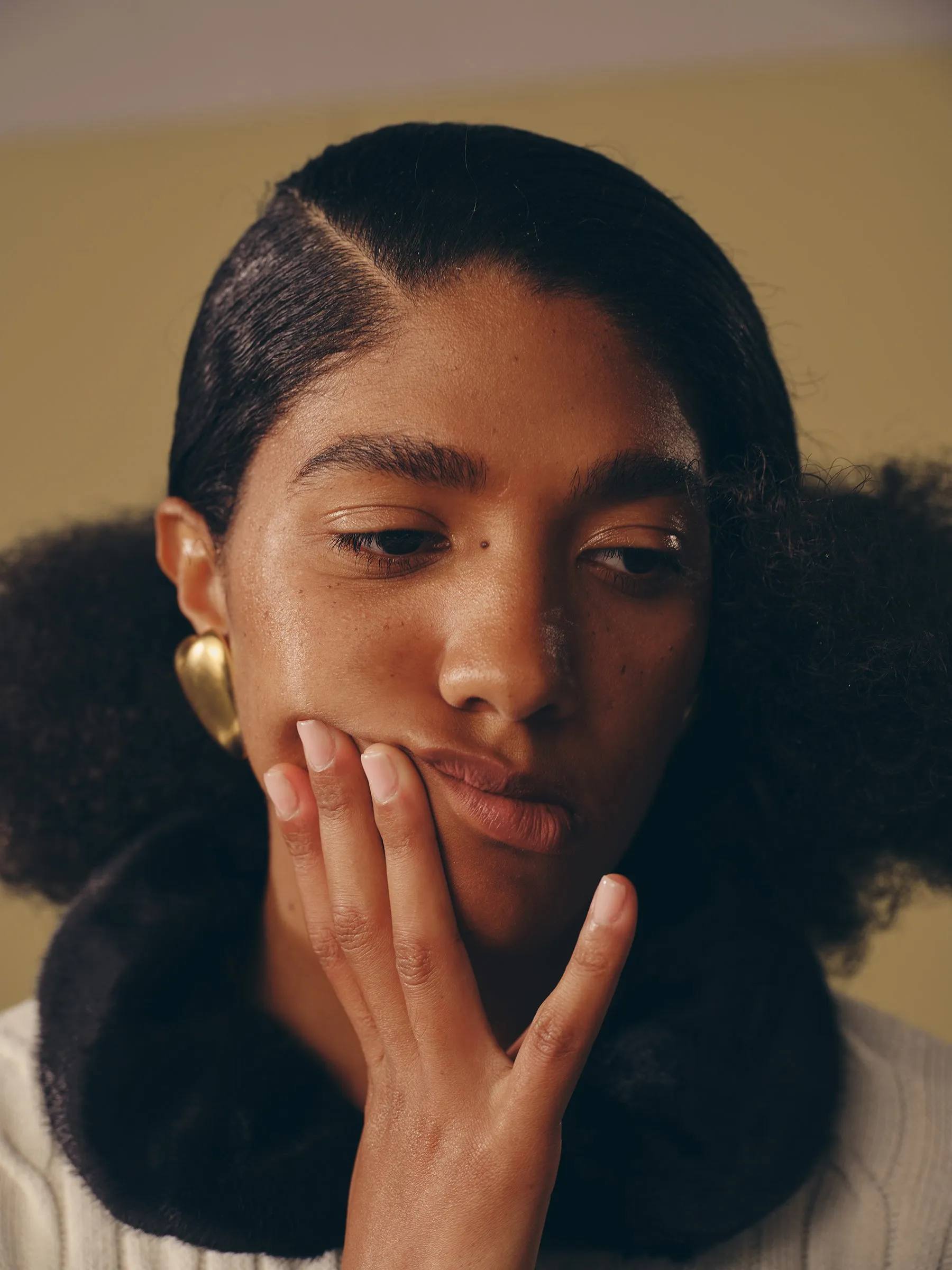 Faux Fur Cardigan Mint sold by GOLF le FLEUR* product image thumbnail 5