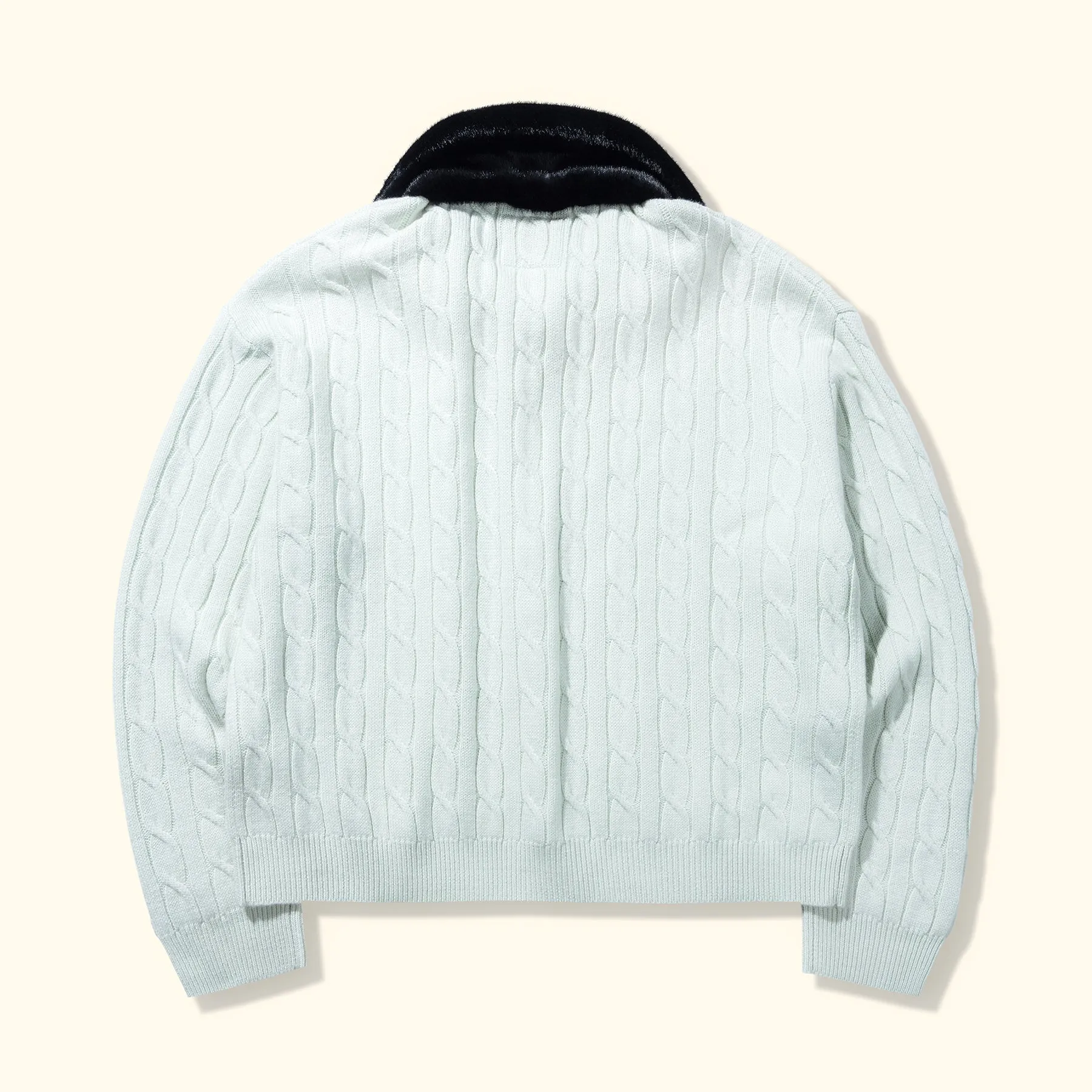 Faux Fur Cardigan Mint sold by GOLF le FLEUR* product image thumbnail 2
