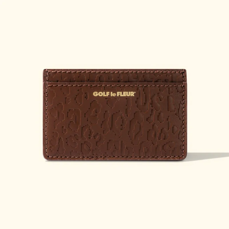 Fleur Camo Cardholder Brown sold by GOLF le FLEUR*