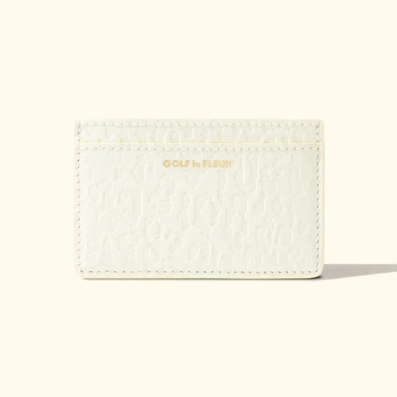 Fleur Camo Cardholder Cream sold by GOLF le FLEUR*