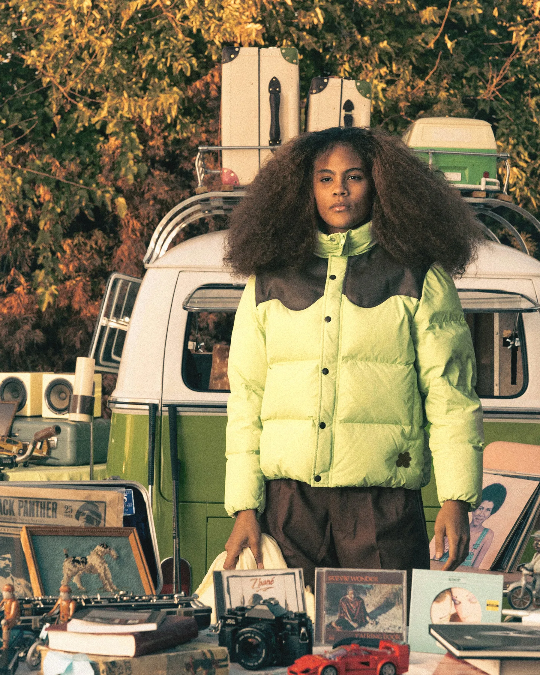 Leather Puffer Jacket sold by GOLF le FLEUR* product image thumbnail 5