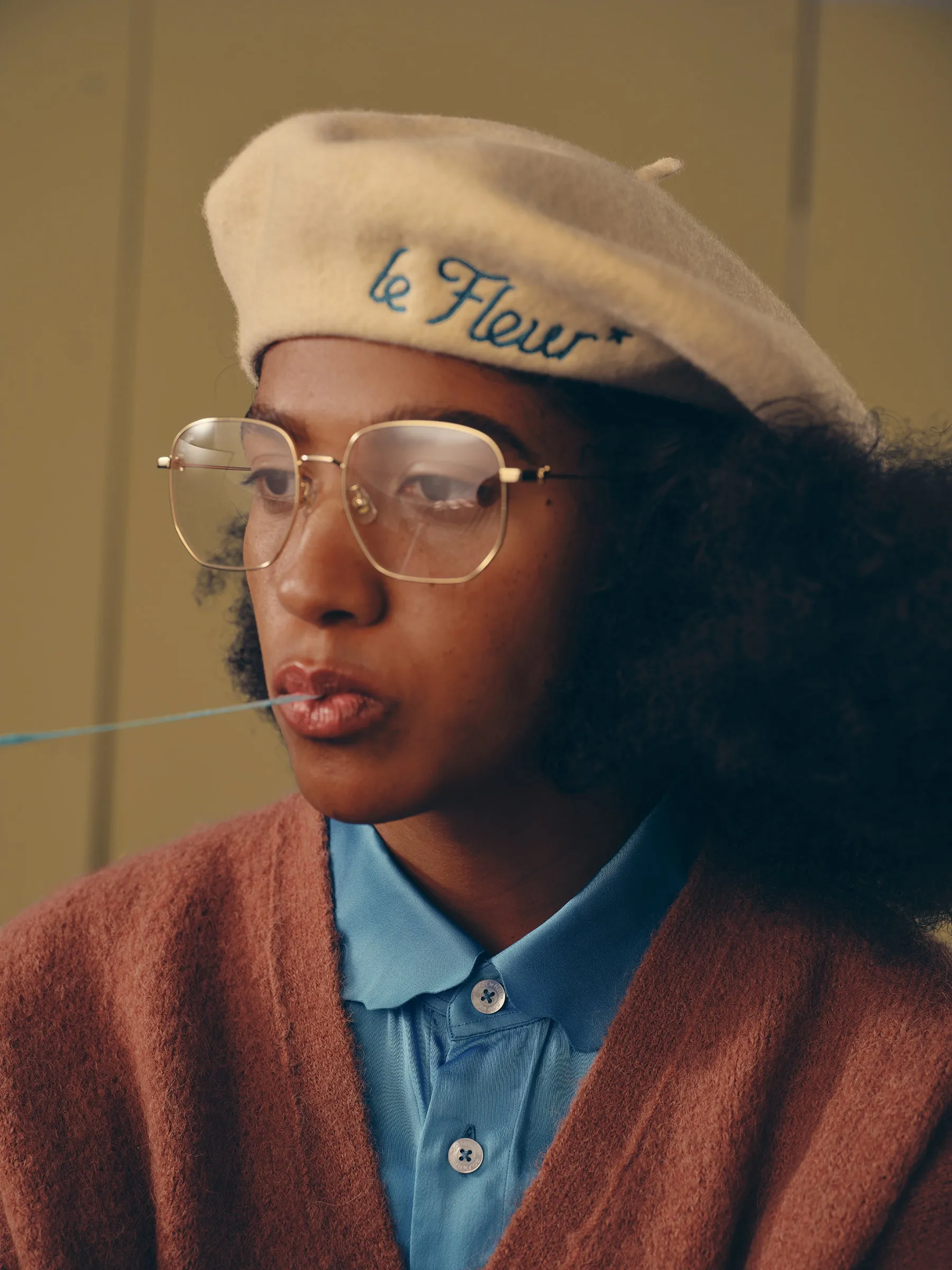 Satin Long-Sleeve Blue sold by GOLF le FLEUR* product image thumbnail 4