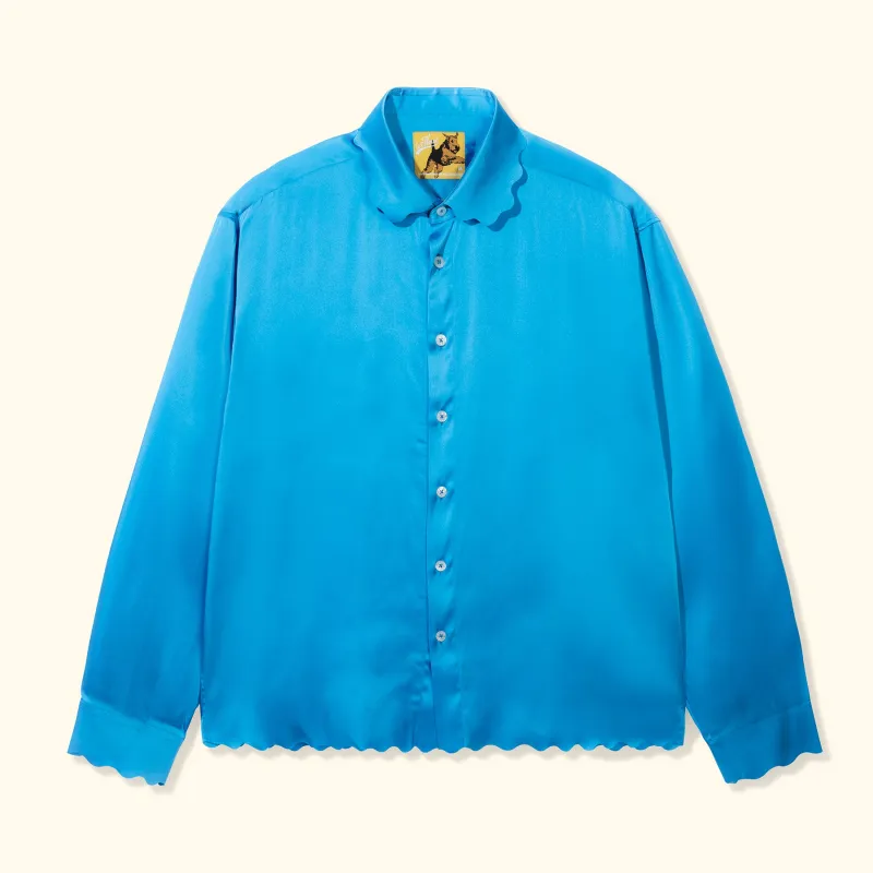 Satin Long-Sleeve Blue sold by GOLF le FLEUR*