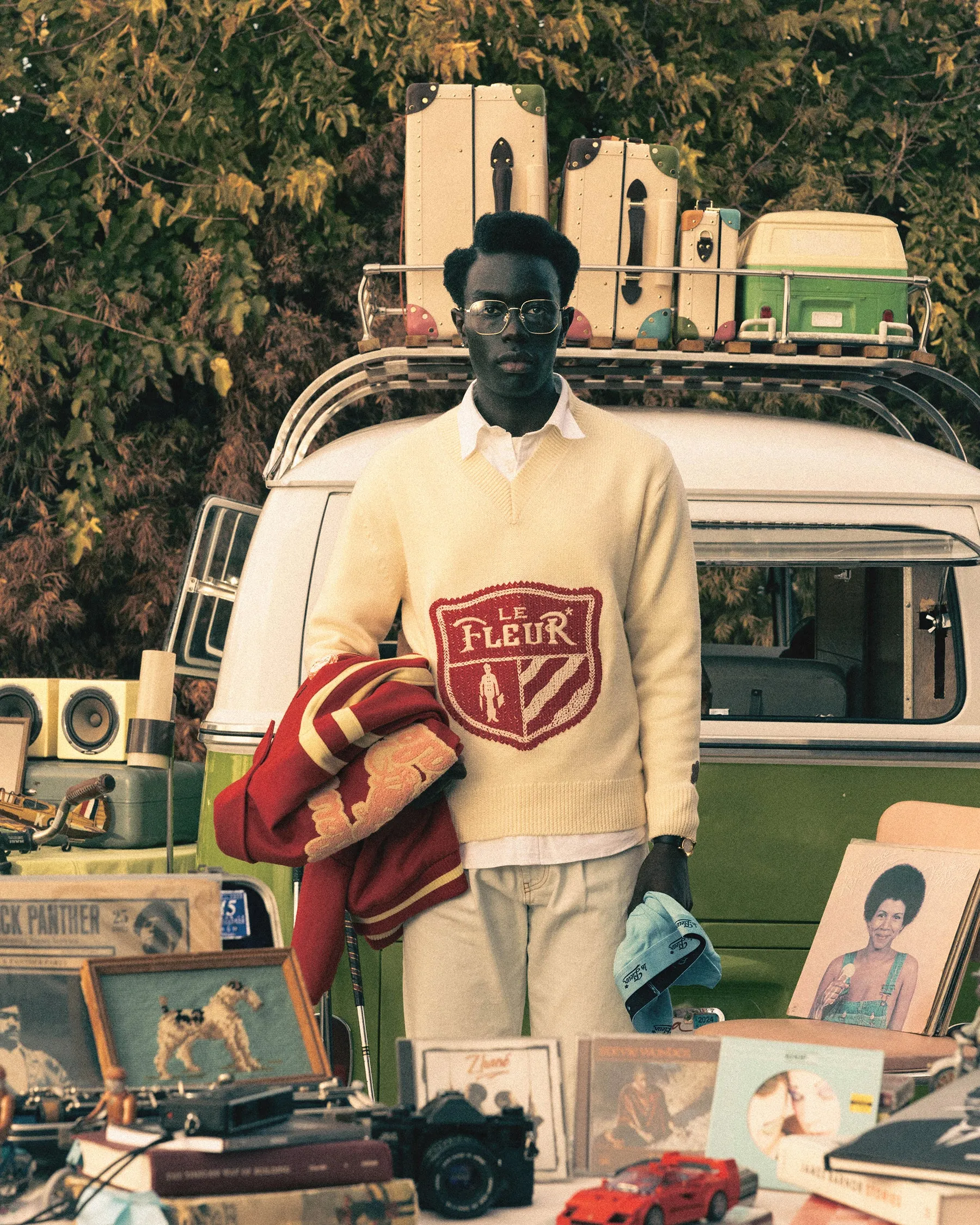 Crest Sweater Cream sold by GOLF le FLEUR* product image thumbnail 5