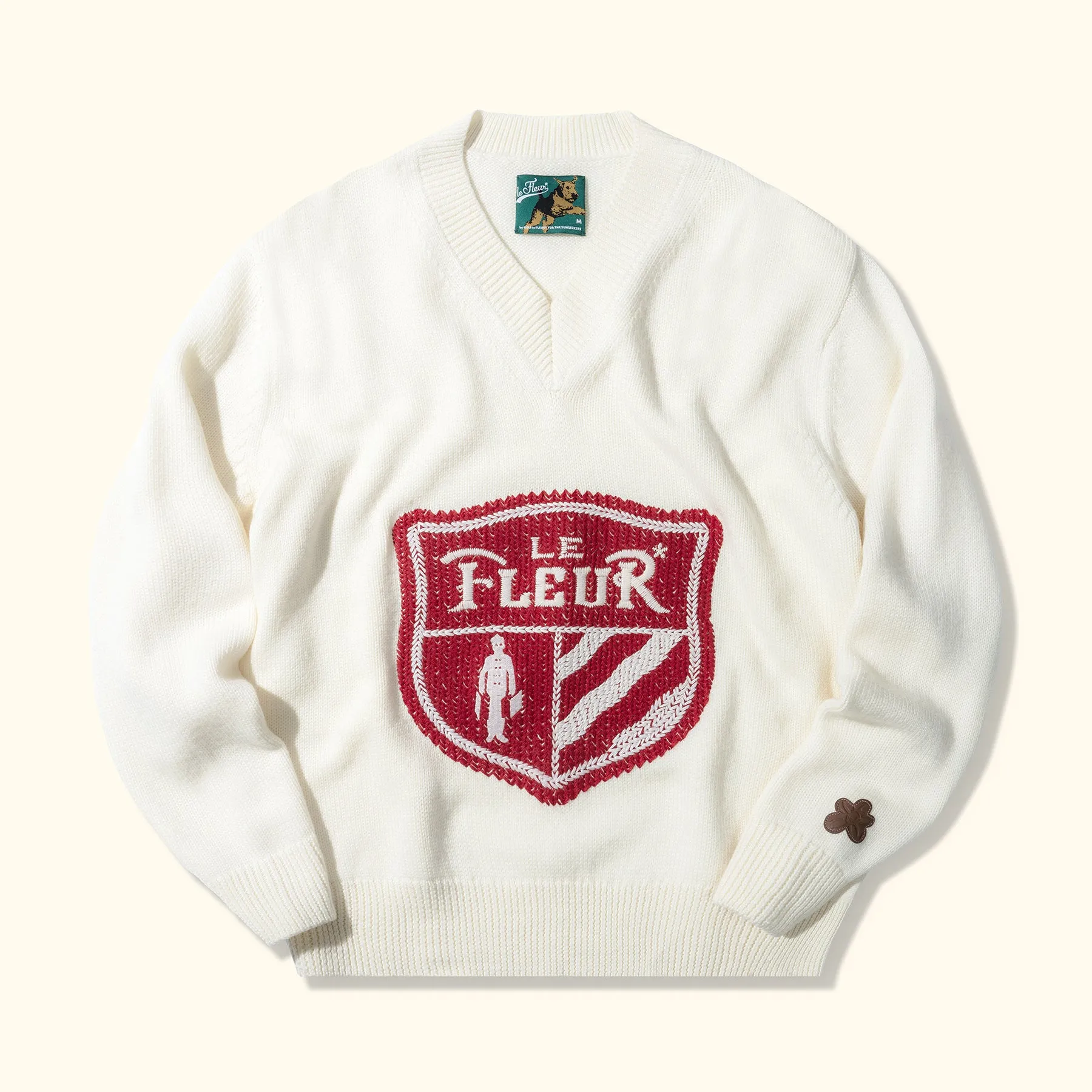 Crest Sweater Cream sold by GOLF le FLEUR*