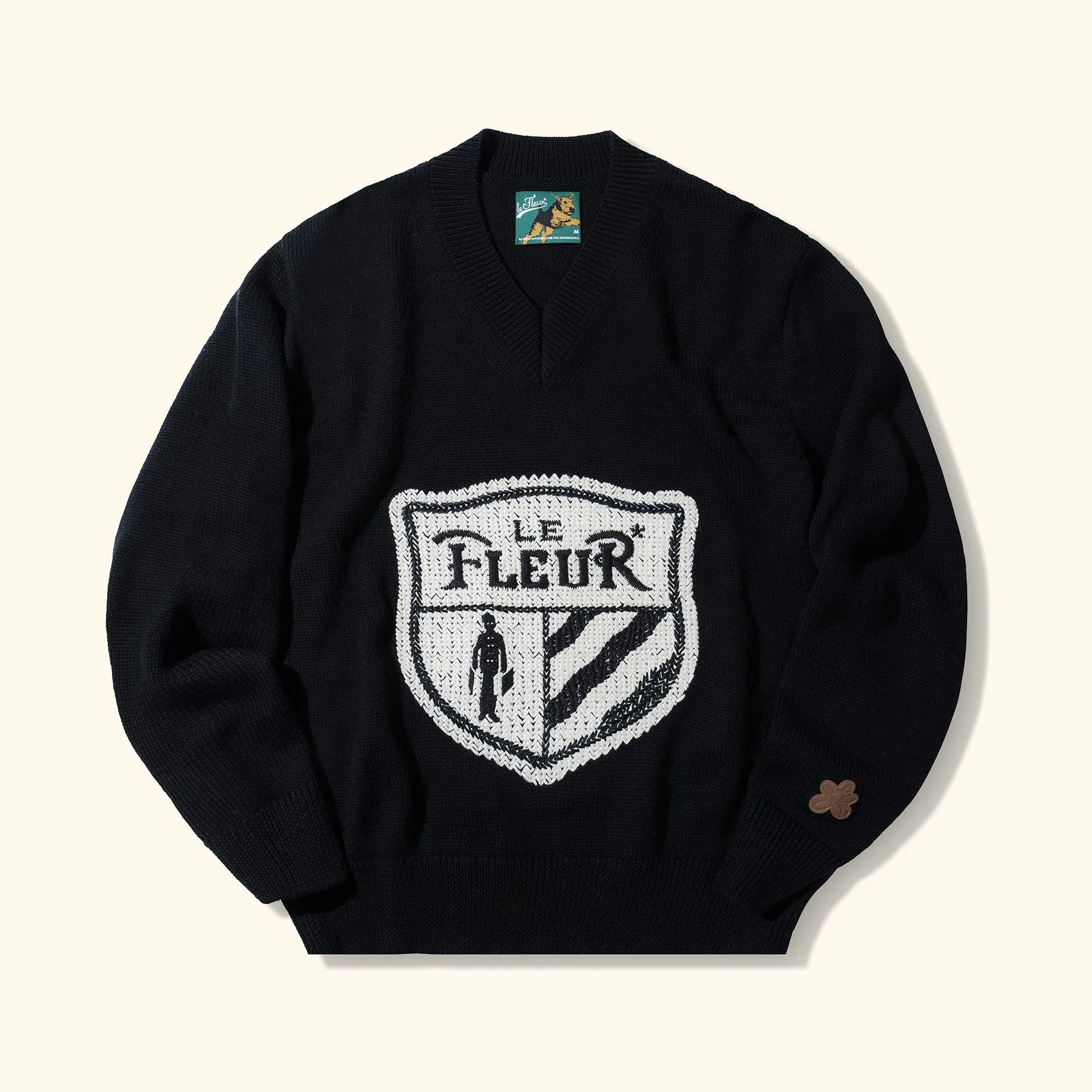 Crest Sweater Black sold by GOLF le FLEUR*