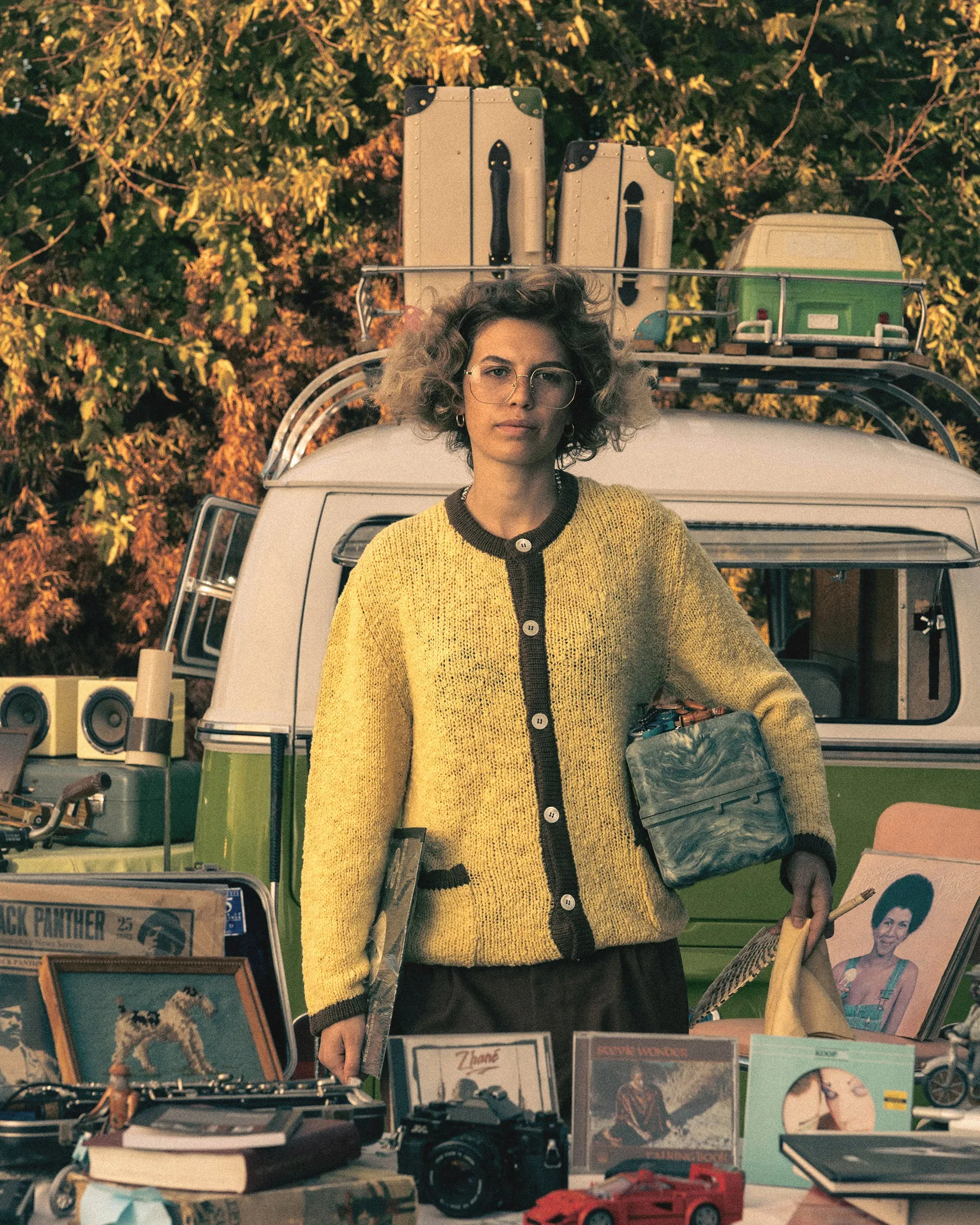 Crewneck Cardigan Honey sold by GOLF le FLEUR* product image thumbnail 4