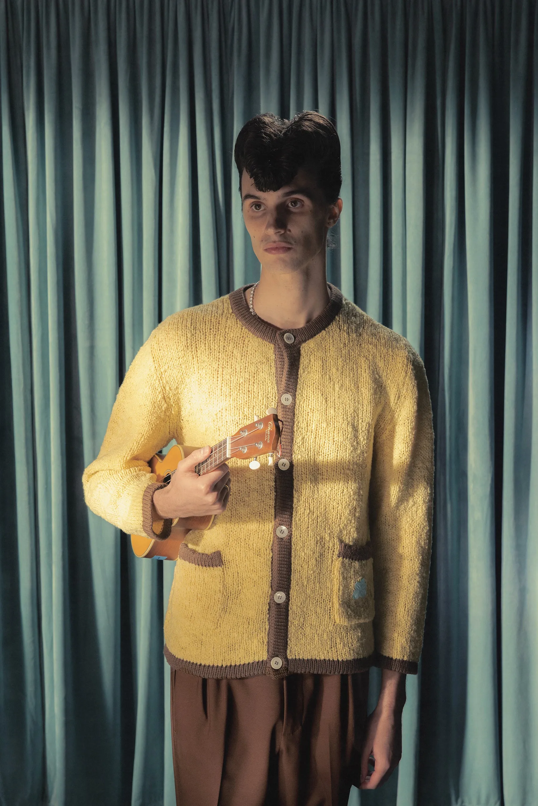 Crewneck Cardigan Honey sold by GOLF le FLEUR* product image thumbnail 5