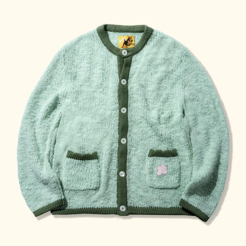 Crewneck Cardigan Mint sold by GOLF le FLEUR*