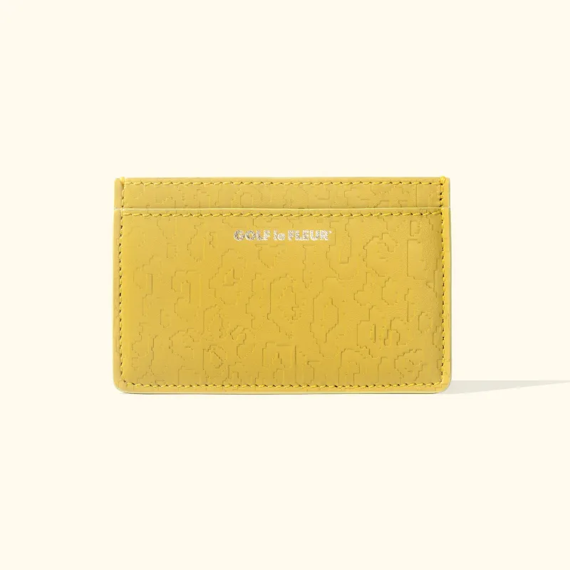Fleur Camo Cardholder Yellow sold by GOLF le FLEUR*