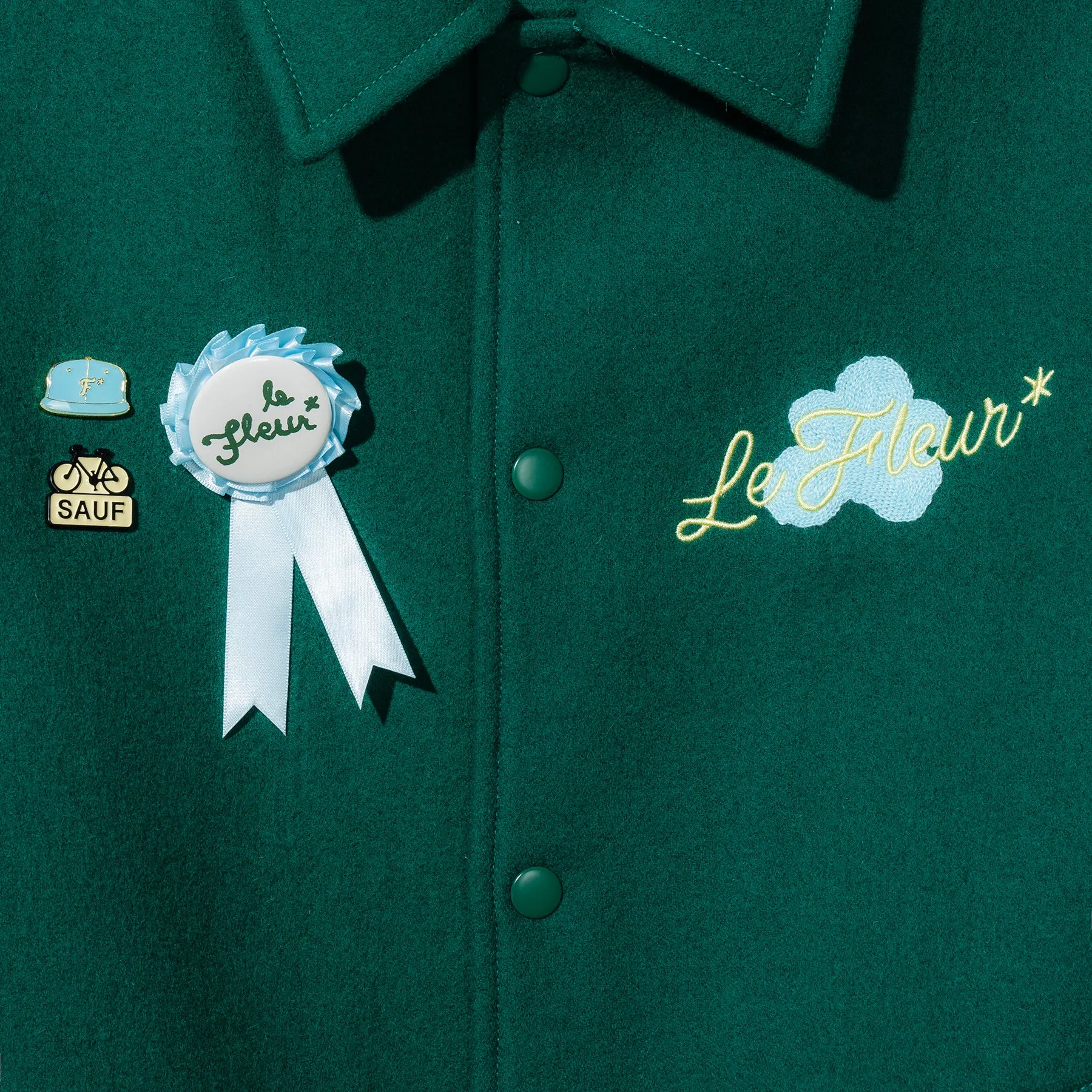 Petalers Varsity Jacket Green sold by GOLF le FLEUR* product image thumbnail 3