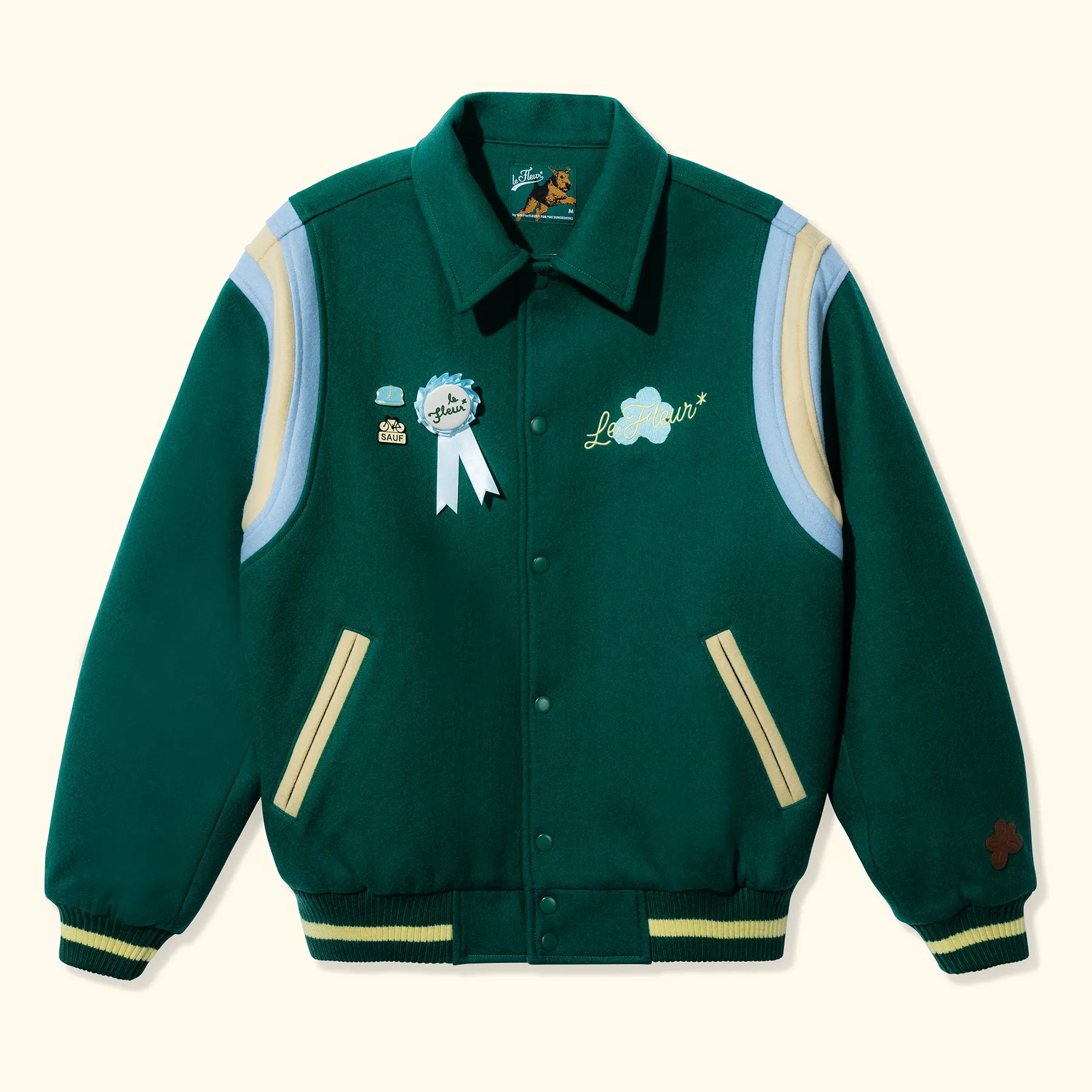 Petalers Varsity Jacket Green sold by GOLF le FLEUR*
