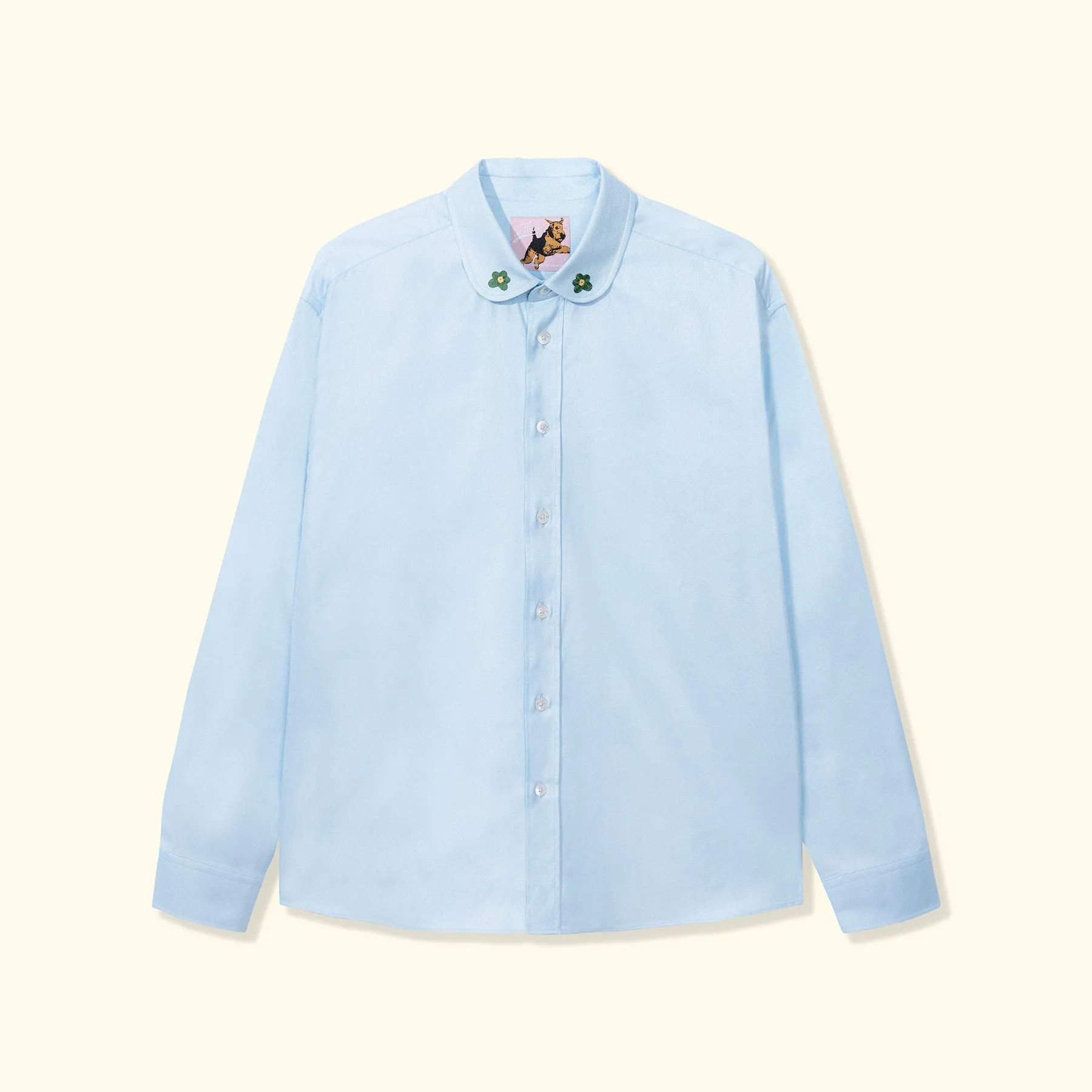 Round Collar Long-Sleeve Blue sold by GOLF le FLEUR*