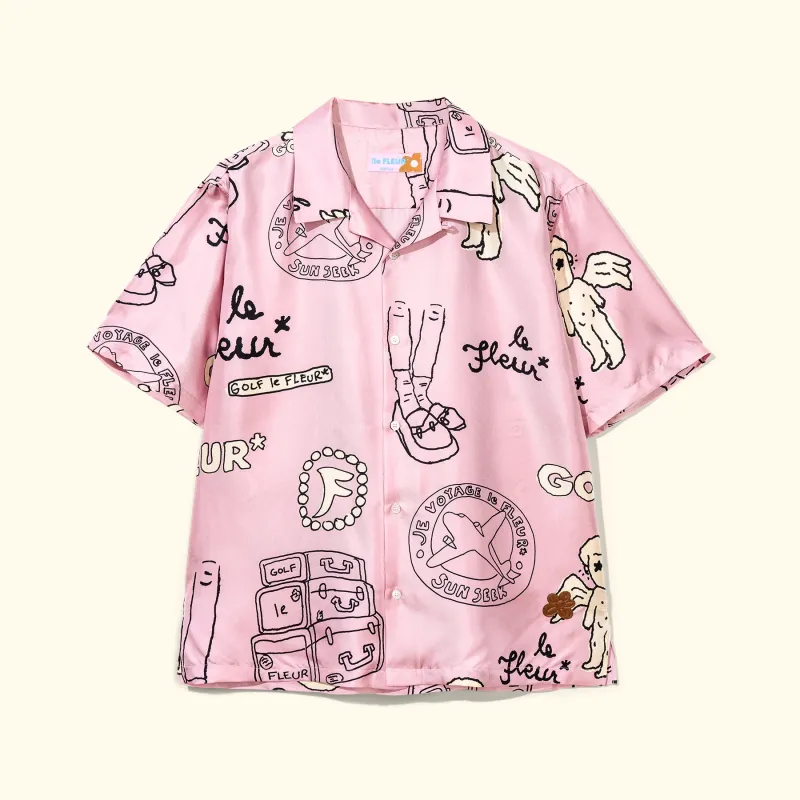 Cherub Silk Button-Up sold by GOLF le FLEUR*