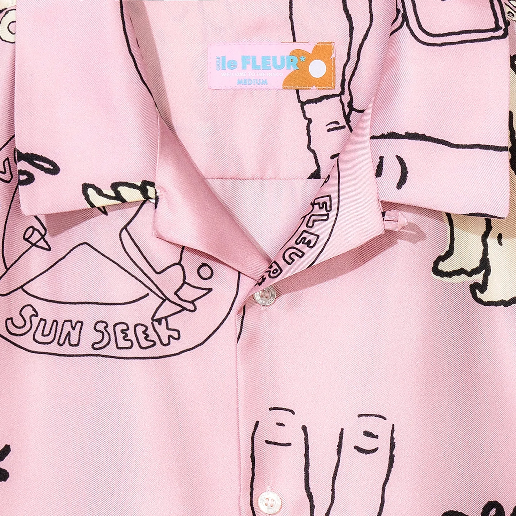 Cherub Silk Button-Up sold by GOLF le FLEUR* product image thumbnail 3