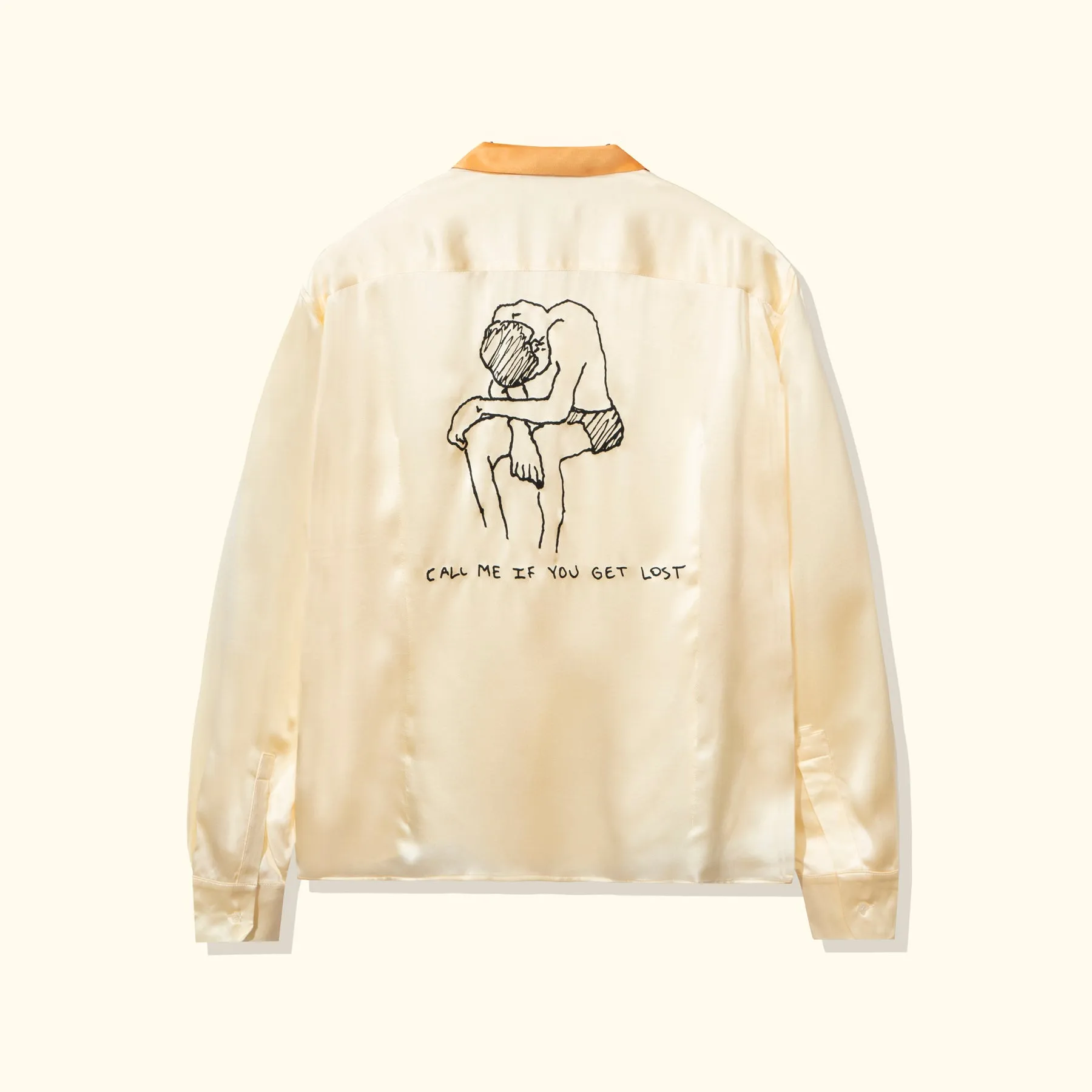 Call Me Long-Sleeve Button-Up Orange sold by GOLF le FLEUR* product image thumbnail 2