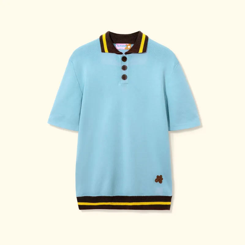 Knit Polo Blue sold by GOLF le FLEUR*