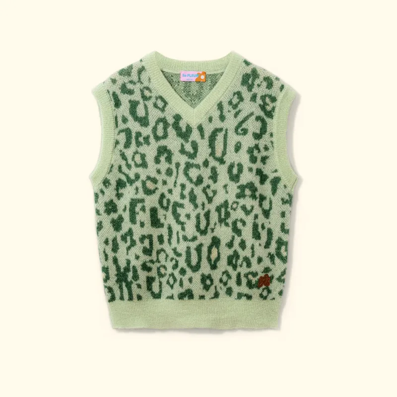 Fleur Camo Sweater Vest Green sold by GOLF le FLEUR*