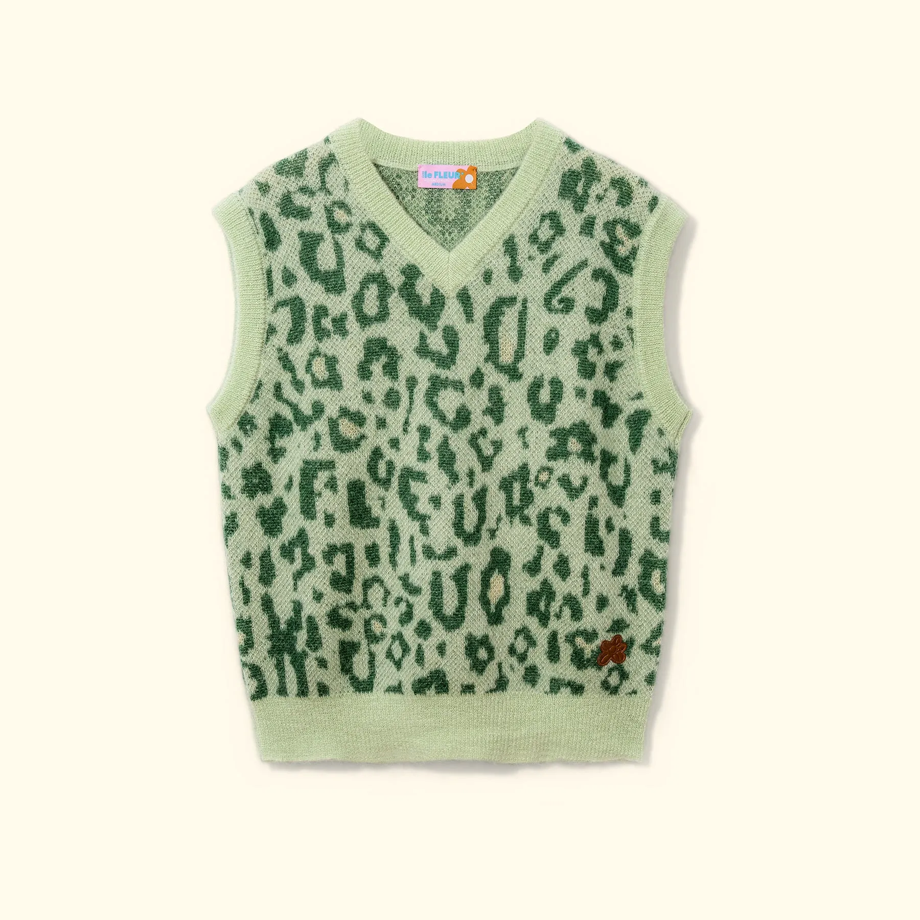 Fleur Camo Sweater Vest Green sold by GOLF le FLEUR*