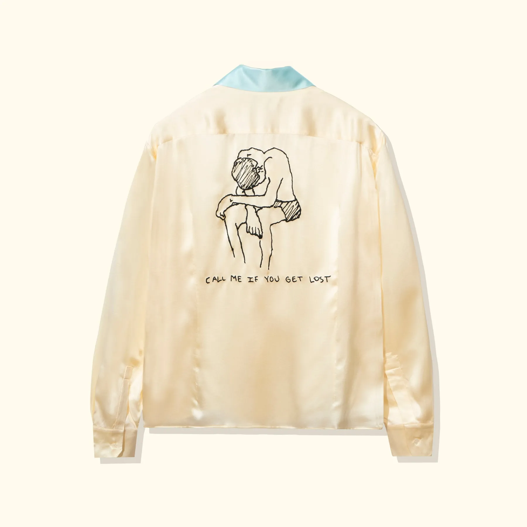 Call Me Long-Sleeve Button-Up Blue sold by GOLF le FLEUR* product image thumbnail 2