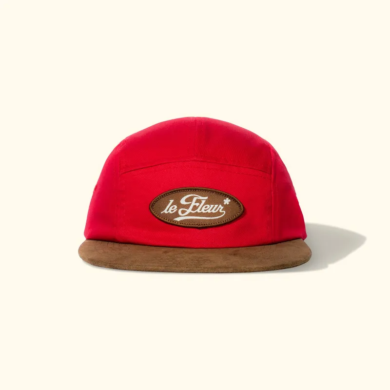 Cursive Patch Camp Hat Red sold by GOLF le FLEUR*