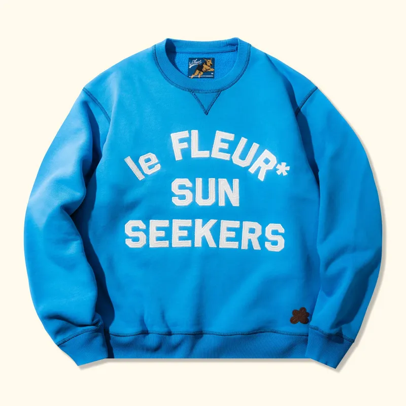 Sunseeker Crewneck Electric Blue sold by GOLF le FLEUR*
