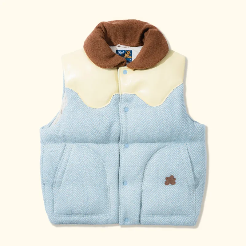 Herringbone Puffer Vest sold by GOLF le FLEUR*