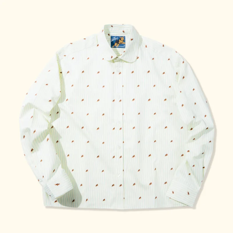 Round Collar Long-Sleeve Stripe Darryl made by GOLF le FLEUR*