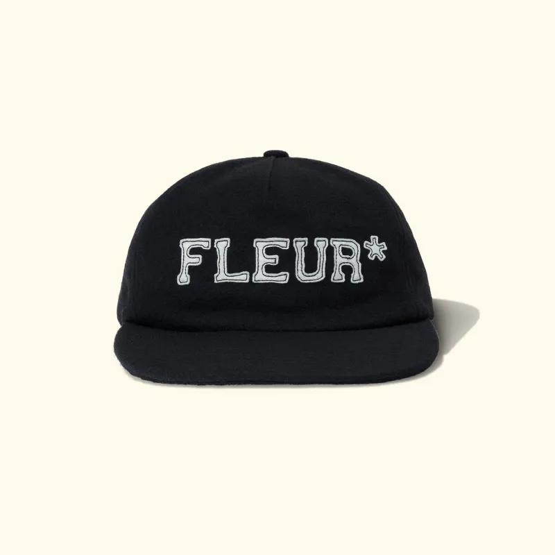 Fleur Patch 5 Panel Hat Black made by GOLF le FLEUR*