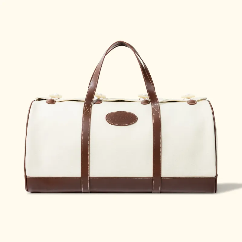Toggle Duffle Bag Cream made by GOLF le FLEUR*