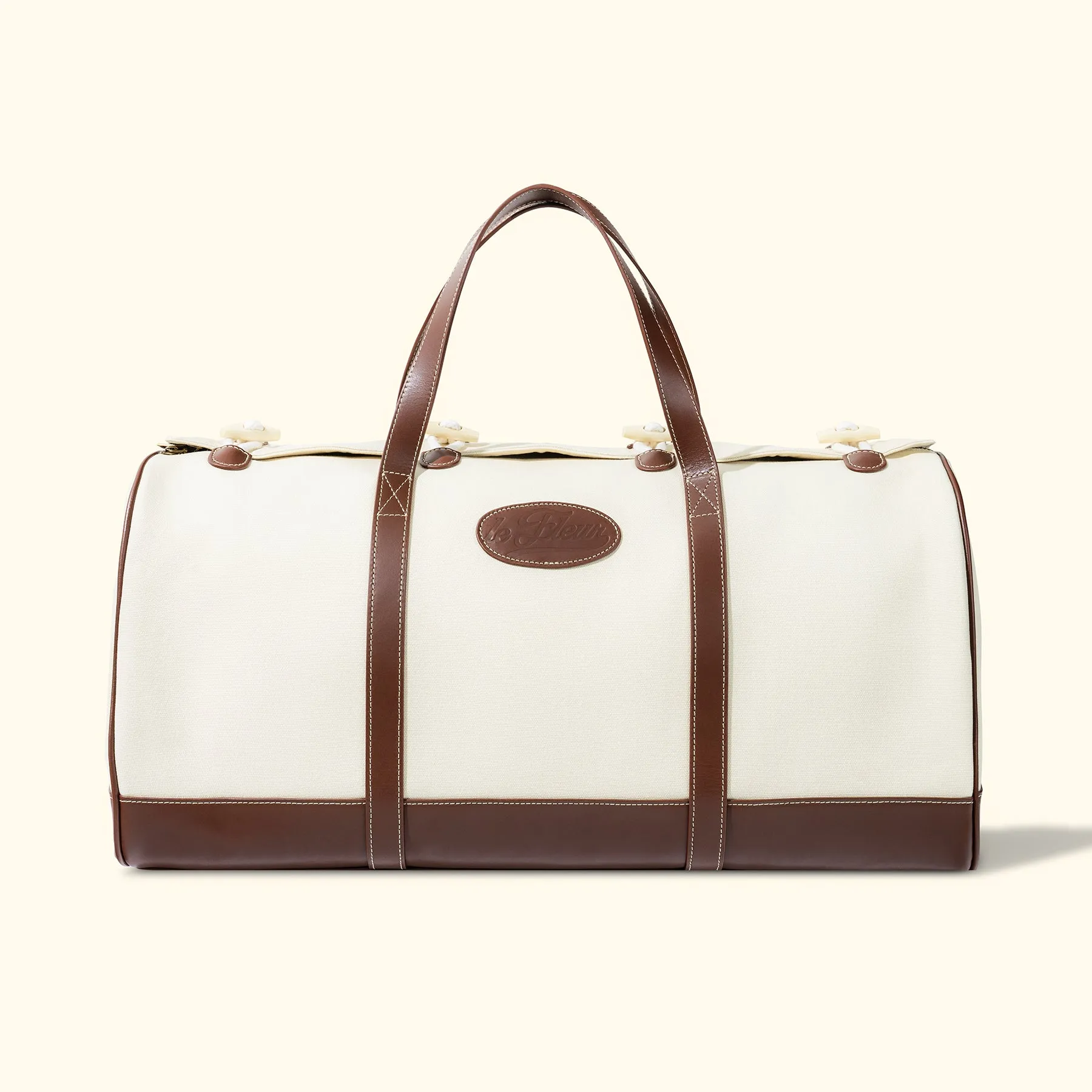 Toggle Duffle Bag Cream sold by GOLF le FLEUR*