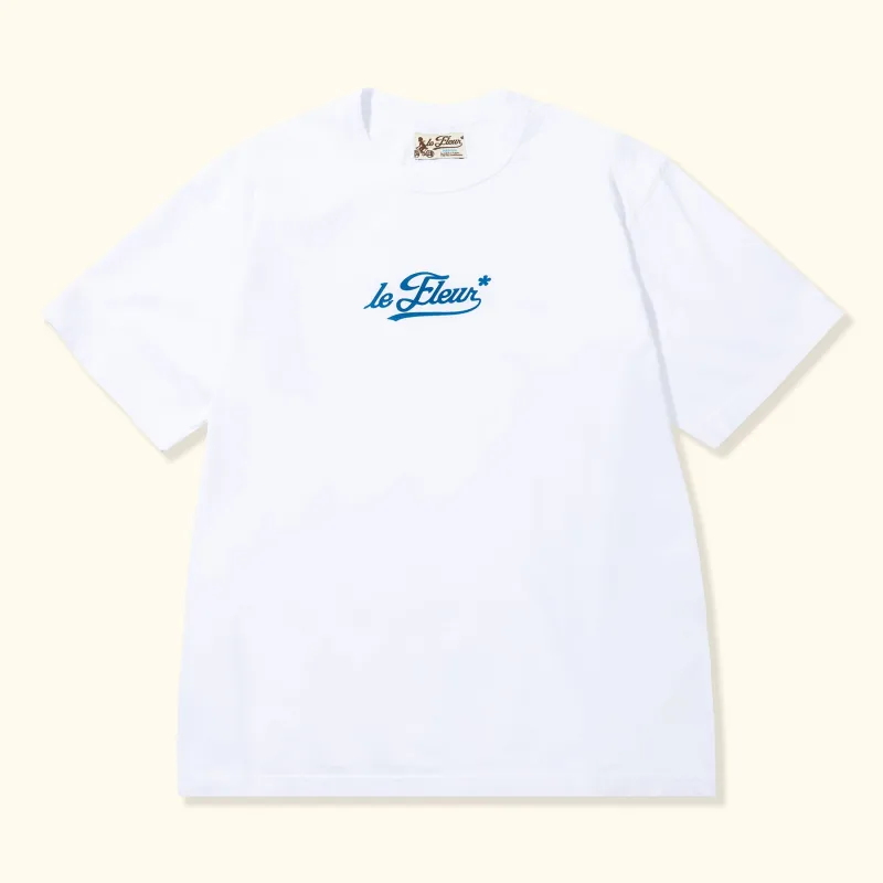 Cursive Logo T-Shirt Navy made by GOLF le FLEUR*