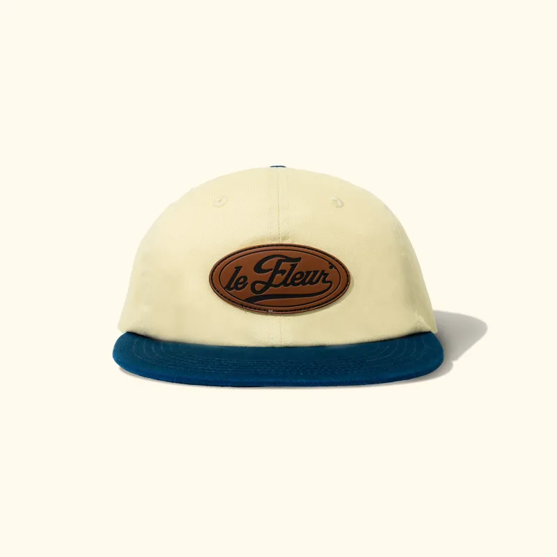 Cursive Patch 6 Panel Hat Cream made by GOLF le FLEUR*