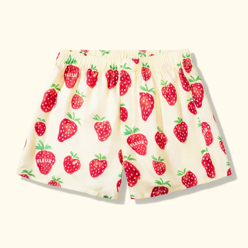 Strawberry Silk Boxers made by GOLF le FLEUR*
