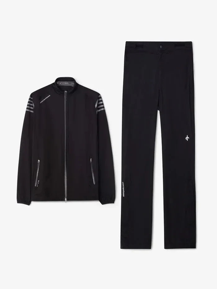 M HURRICANE RAIN JACKET+PANTS BLACK BUNDLE sold by Cross Sportswear