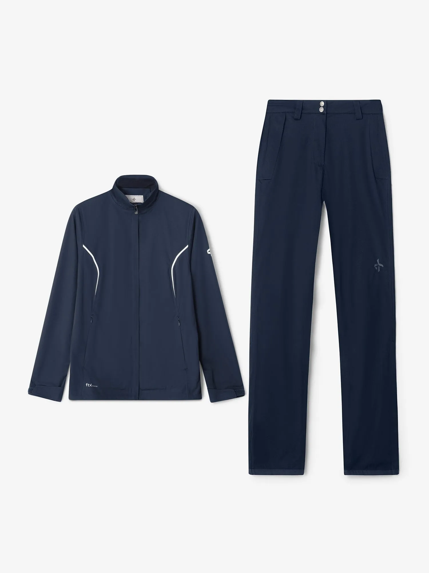 W PRO RAIN JACKET + PANTS NAVY BUNDLE sold by Cross Sportswear