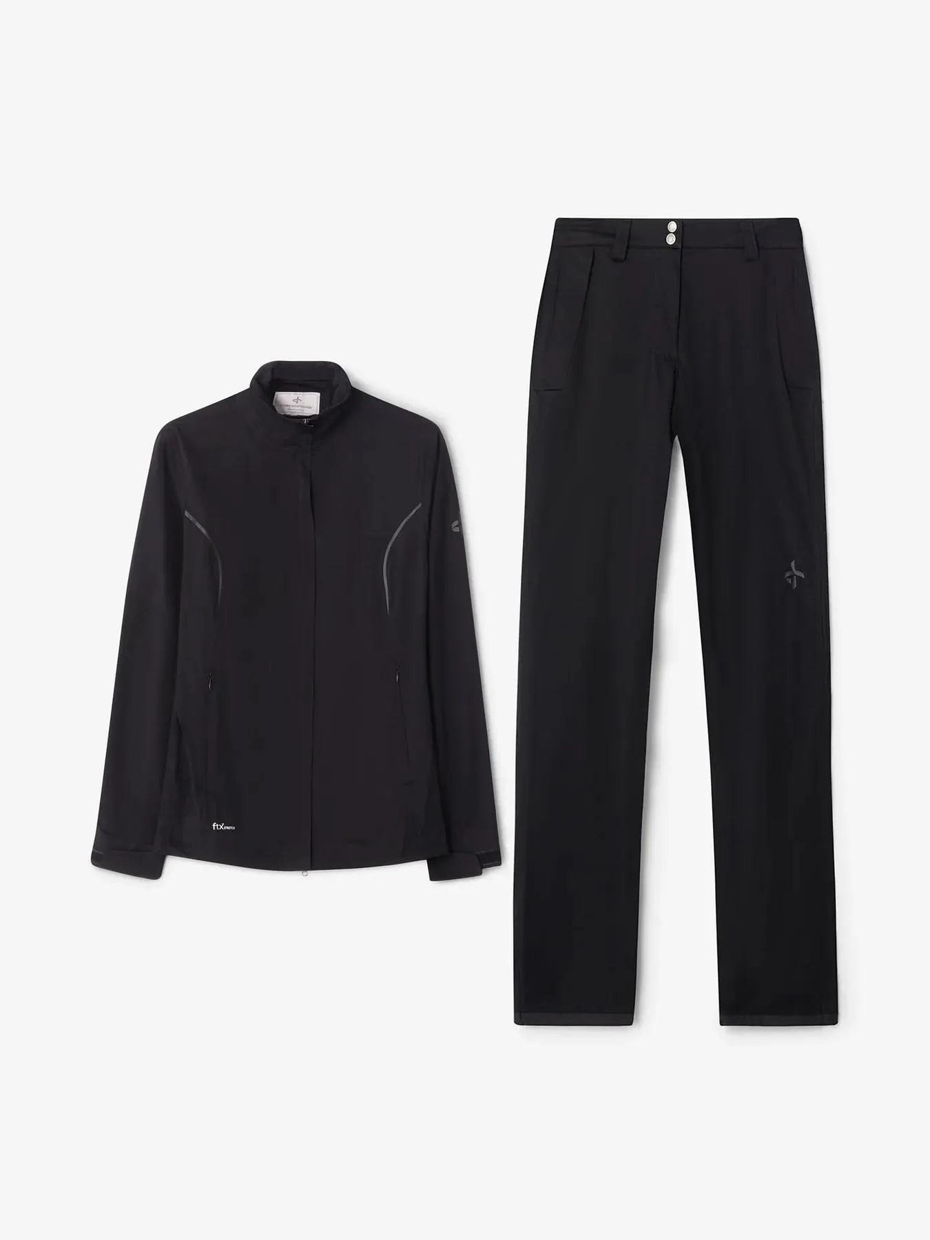 W PRO RAIN JACKET + PANTS BLACK BUNDLE sold by Cross Sportswear