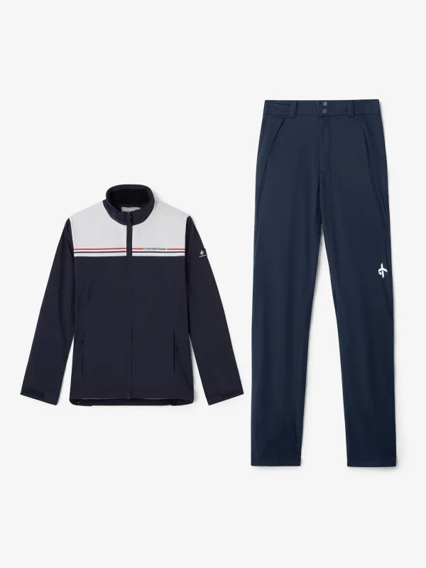 W CLOUD RAIN JACKET + PANTS NAVY BUNDLE sold by Cross Sportswear