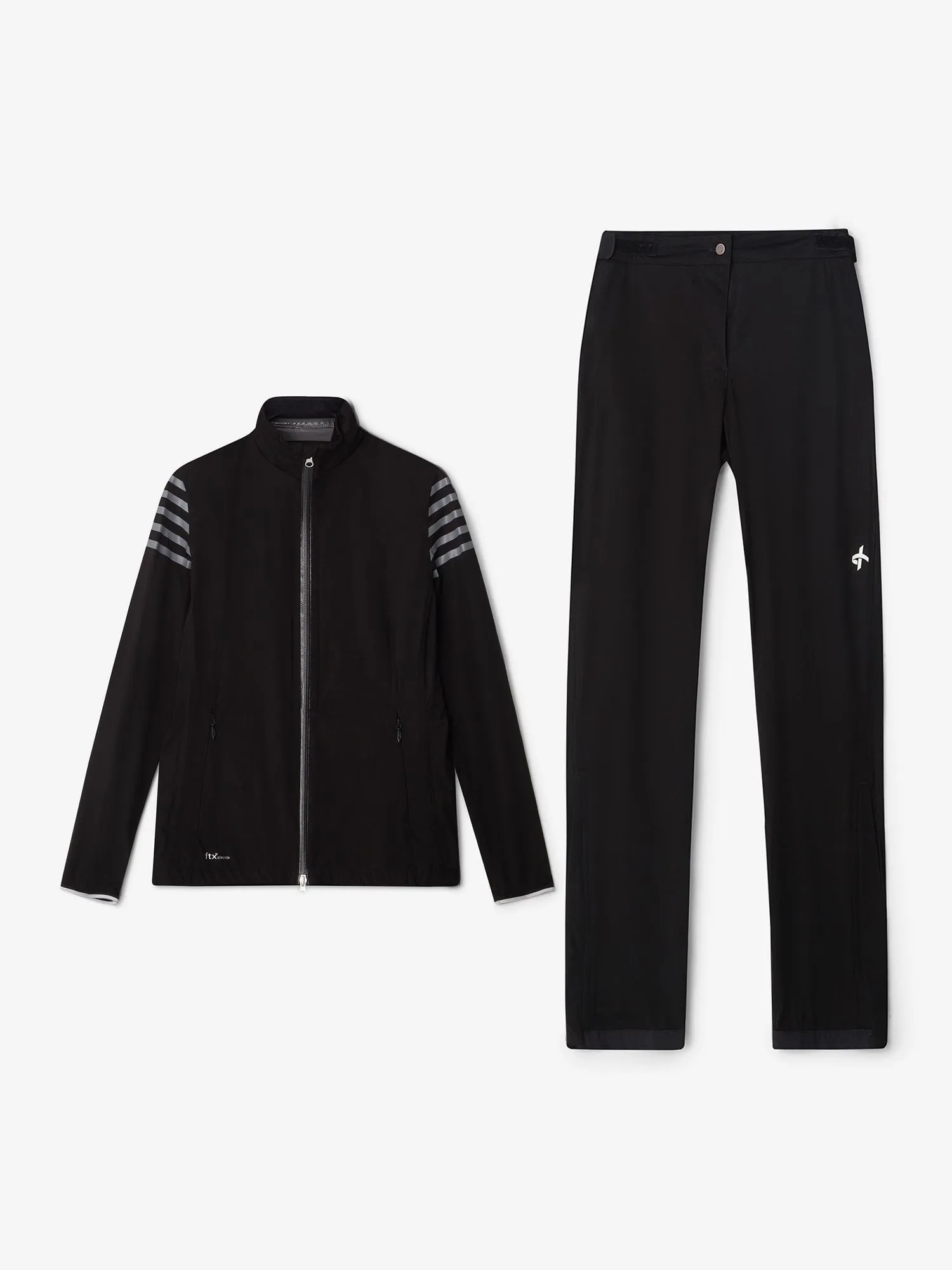 W HURRICANE RAIN JACKET + PANTS BLACK BUNDLE sold by Cross Sportswear