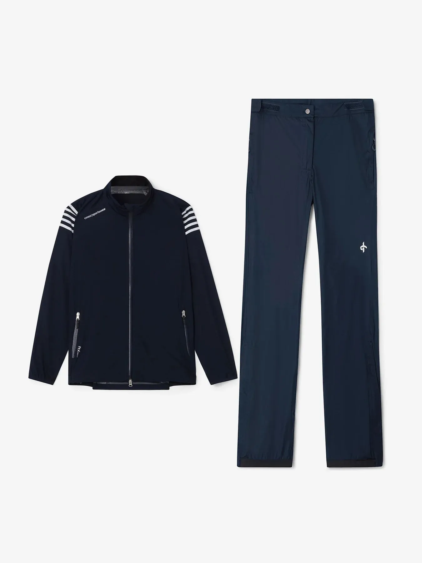 M HURRICANE RAIN JACKET + PANTS NAVY BUNDLE sold by Cross Sportswear