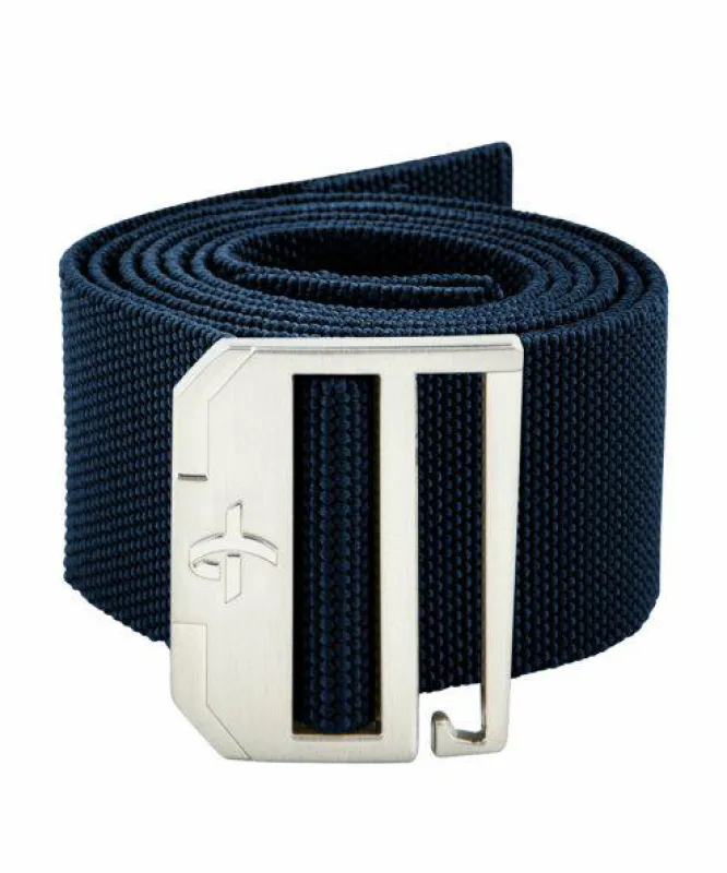 STRETCH BELT Navy sold by Cross Sportswear
