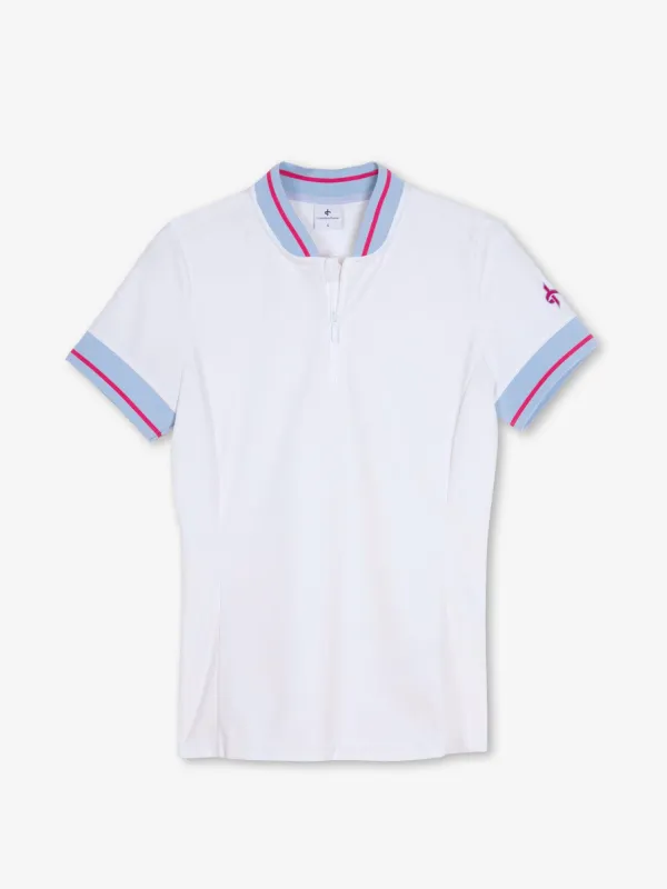 W ANGELA POLOSHIRT White sold by Cross Sportswear