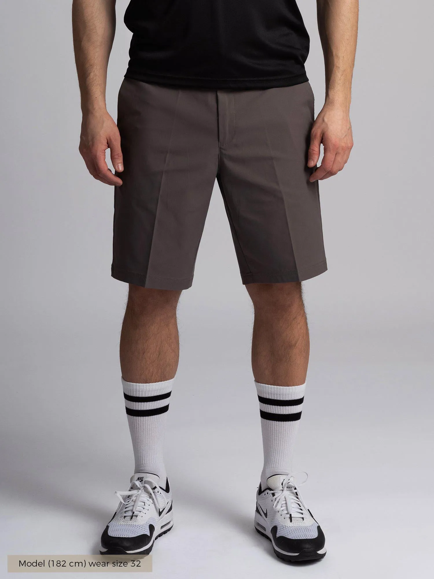 M BYRON TECH SHORTS Newsprint sold by Cross Sportswear